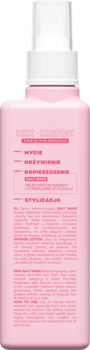 Salt wave Spray dodający objętości z solą morską, 150 ml