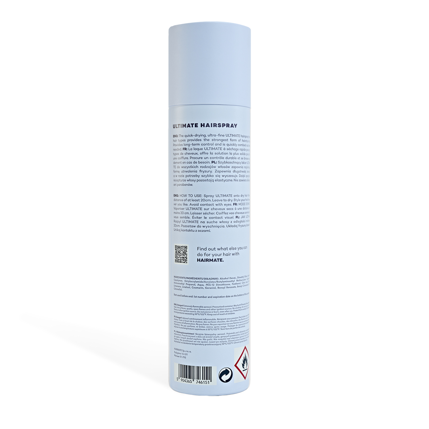 Lakier mocne utrwalenie Ultimate 300 ml