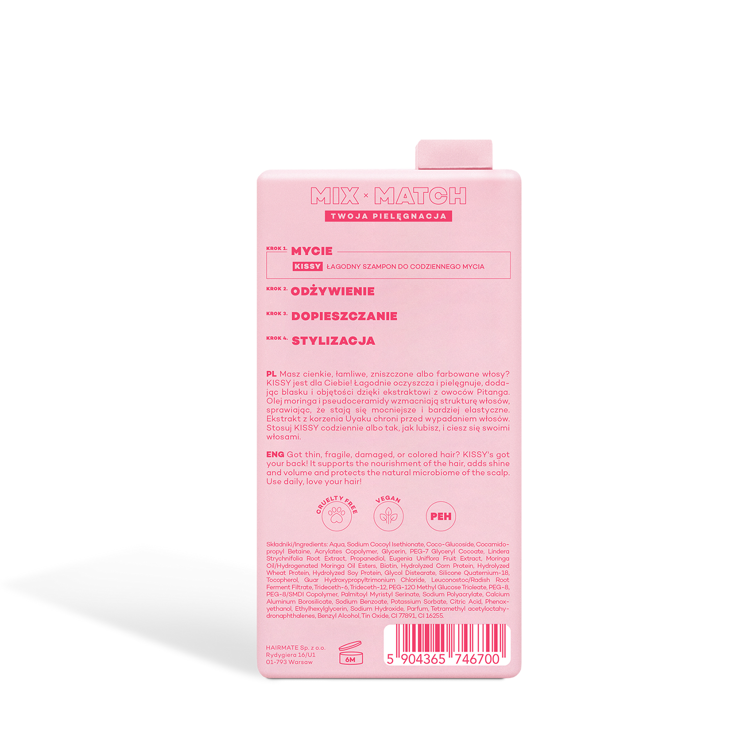 Kissy szampon do włosów cienkich 250 ml
